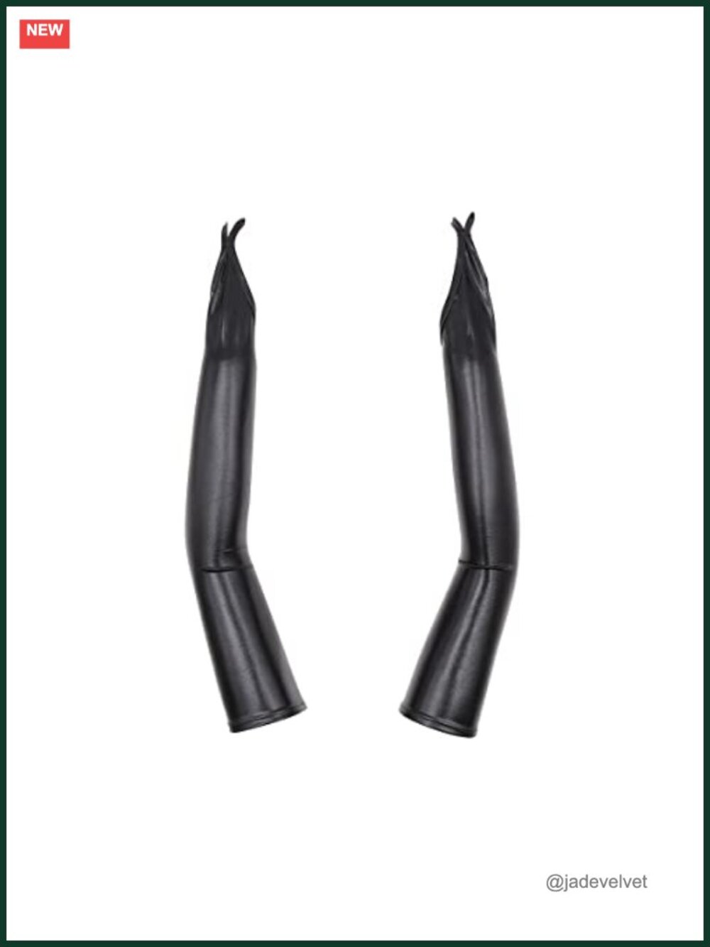 Faux Patent Leather Long Gloves Elbow Length Cosplay Costume